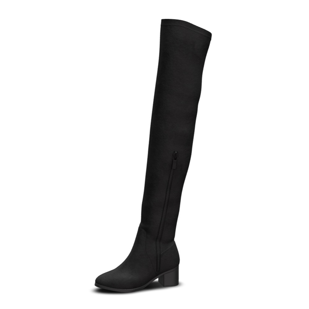 New York & Company Rana Stacked Heel Over the Knee Boots